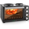 image:imageNutriChef 30 Quarts Kitchen Convection Oven  Elite Gourmet EDB302BF Countertop Double Cast Iron Burner