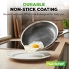 image:imageNutriChef 10 NonStick Stainless Steel Frying Pan with Lid Triply Stainless Steel Cookware Etched NonStick Coating Oven amp Induction Safe Premium Stainless Steel Frying Pan PFOAPFOS FreeStainless Steel