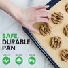 image:imageNutriChef 16Piece Baking Pan Set NonStick Cookie Sheet Bakeware Durable FoodGrade Metal EasytoClean Oven Trays Dishwasher Safe Includes 8 Large 157 amp 8 Medium Pans 134 Blue DiamondBlue