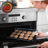 image:imageNutriChef 16Piece Baking Pan Set NonStick Cookie Sheet Bakeware Durable FoodGrade Metal EasytoClean Oven Trays Dishwasher Safe Includes 8 Large 157 amp 8 Medium Pans 134 Blue DiamondBlue