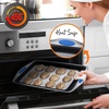 image:imageNutriChef 2Piece Baking Pan Set  Premium NonStick Coating Carbon Steel Bakeware w Silicone Handles  PFOA PFOS PTFE Free Kitchen Oven Bake Tray Cookie Sheets  Dark Gray 173x114x12Dark Gray