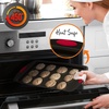 image:imageNutriChef 2Piece Nonstick Baking Pan Set  Carbon Steel Cookie Sheet w Red Silicone Grip Handles  Durable HeavyDuty Bakeware for Even Heat Distribution  Oven Safe Easy Cleanup  GrayBlack