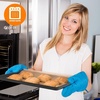image:imageNutriChef Nonstick Stackable Bakeware Set 8Piece PFOA PFOS PTFE Free Cookware Set NonStick Coating 232C Oven Safe Includes Round Cake Cookie Sheet Non Toxic Cookware for Home Baking BlueBlack