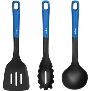 image:imageNutriChef Kitchen Cooking Utensils Set  Includes Soup Ladle Pasta Fork and Spatula Works with Model NCCW12BLUBlue